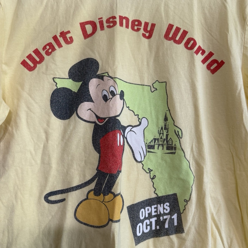 Walt Disney World Vault Collection 50th Anniversary Retro Ringer T-Shirt Small
